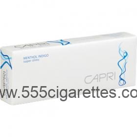 Capri Menthol Indigo 100's cigarettes
